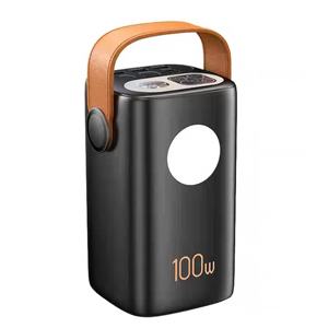 พาวเวอร์แบงค์ 60000mAh 100W ชาร์จเร็วพิเศษ แบตเตอรี่ลิเธียมไอออน ความจุขนาดใหญ่พิเศษ จั๊มสตาร์ท ชาร์จไร้สายแบบ Type-C - Product Image 1