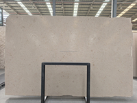 Pierre calcaire beige naturelle Caso, marbre doré Jura Castel Beige pour revêtement mural extérieur, carreaux de décoration murale extérieure, finition cuir