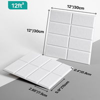 Panel Peredam Suara Felt Berdensitas Tinggi dengan Alur Persegi 30*30cm, Serat Poliester, untuk Studio, Kantor, KTV (Ready Stock)