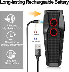 Dispositivo de entrenamiento antiladridos de mano de nuevo diseño, recargable, ultrasónico, disuasorio de ladridos de perros, rango de Control de hasta 16,4 pies - Product Image 3