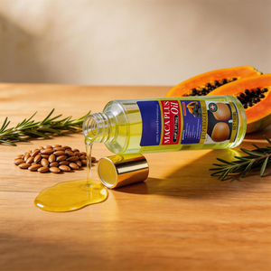 MACA Plus Oil 4x น้ำมันบำรุงสะโพกและกระชับผิวผสมมะละกอและโจโจ้บา ช่วยให้ผิวเรียบเนียนและสวยงาม ลดเลือนจุดด่างดำบริเวณสะโพก เหมาะสำหรับทุกสภาพผิว - Product Image 3