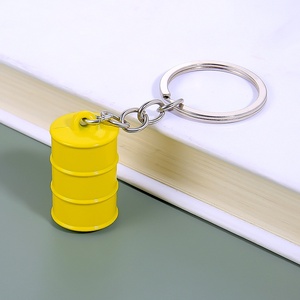 Porte-clés Turbo Baril de Pétrole 3D en Gros, Porte-clés Mousqueton Métallique Tendance pour Promotion Station-Service avec Impression UV, Bonne Disponibilité - Product Image 6