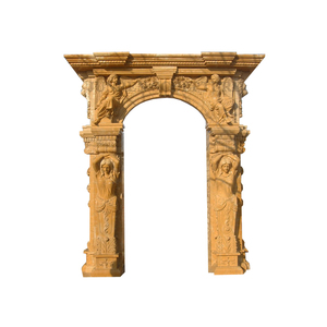 Cornice per Porta in Marmo di Lusso Intagliata a Mano, Decorazione Esterna, Telaio per Porta in Marmo - Product Image 6