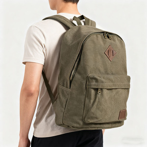 Tùy Chỉnh Nhiệm Vụ Nặng Nề Vải Cao Đẳng Máy Tính Xách Tay Du Lịch Trường Ba Lô Máy Tính Xách Tay Giản Dị Ba Lô Cho Nam Giới Phụ Nữ - Product Image 2