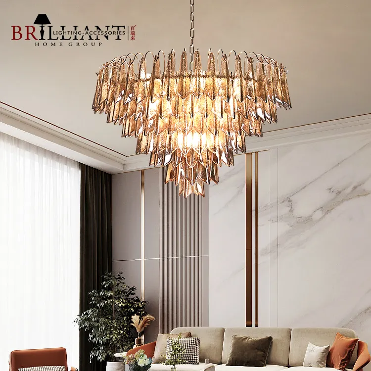 Лучшая цена, высококачественный домашний декоративный современный хрустальный стеклянный абажур, подвесная люстра, подвесной светильник
