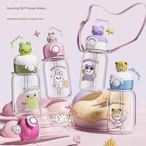 Nueva Botella de Agua de Plástico con Estilo y Pajita, 650-780ml, Antiderrames, Libre de BPA, Vaso para Beber para Estudiantes, Vaso Portátil de Verano - Product Image 6