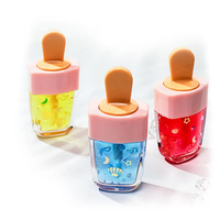 Huile à lèvres hydratante en tubes, gloss à lèvres effet crème glacée, à paillettes pastèque, végétalien, mignon, marque privée, pour enfants, fournisseur d'usine