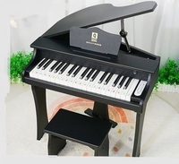 Wooden Toy Educational Electronic Piano Keyboard Kid Musical Instrument Piano Educational Toys with Chair