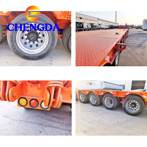 <span class=keywords><strong>Remorque</strong></span> semi-<span class=keywords><strong>remorque</strong></span> surbaissée à 3 essieux, 40 tonnes, 60 tonnes, avec rampes de chargement à ressorts, plateforme basse, semi-<span class=keywords><strong>remorque</strong></span> surbaissée, fournie directement par l'usine - Product Image 4
