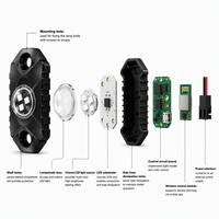 Nouveau kit d'éclairage LED RGB HSSH de 2 pouces, 4, 6 ou 8 pods Osram, mini-lumière RGBW tout-terrain pour camion, Jeep, VTT, UTV, moto