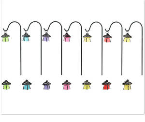 Mini Faroles <span class=keywords><strong>de</strong></span> Resina Luminosos al por Mayor, Estacas Decorativas para Plantas, Mini Faroles para Jardín, Decoración <span class=keywords><strong>de</strong></span> Micropaisajes - Product Image 6