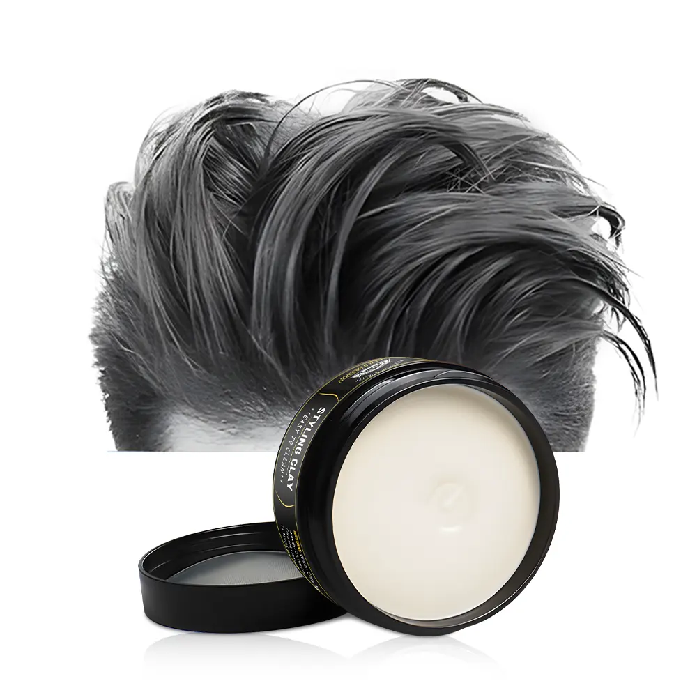Stylish Men Strong Hold Absorbiert schnell Styling Clay Matte Hair Pomade