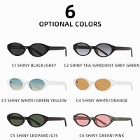 Nouvelles lunettes de soleil œil-de-chat unisexes - Style rétro sophistiqué, monture fine complète, protection UV400, activités de plein air, tenues tendance WenDuo