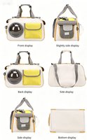 Sac à dos portable pour chat et chien en tissu Oxford, fermeture éclair, transport à la main, durable, respirant, grande taille, vente chaude
