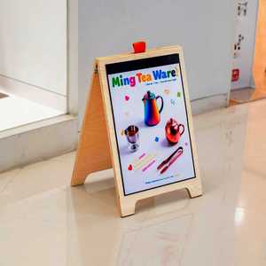 Деревянная подставка-стенд А-образной формы для рекламы на улице, портативная вывеска для кафе и ресторанов - Product Image 3