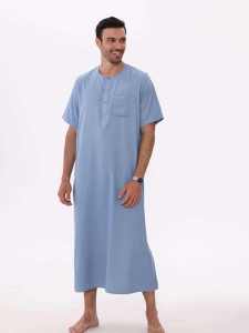 AL HARAMAIN Nouvelle robe de prière musulmane de style moyen-oriental pour hommes pour les célébrations - Product Image 2