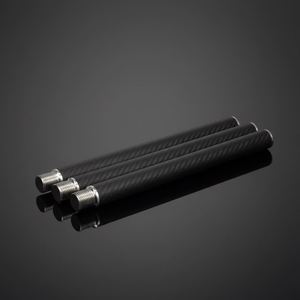 แผ่นคาร์บอนไฟเบอร์ 3K หนา 5 มม. พร้อมข้อต่อโลหะ น้ำหนักเบา สำหรับเสาเต็นท์ โครงกันสาด และขาตั้งกล้องถ่ายภาพ - Product Image 1