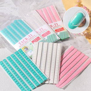 96 pièces/kit de pâte adhésive pour supports d'ongles en gel, pâte amovible pour la pratique du nail art, pâte de fixation en plastique pour capsules d'ongles - Product Image 1