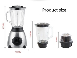 Licuadora Eléctrica de Acero Inoxidable de 850w y 5 Velocidades, Personalizable de Fábrica, Dos en Uno, para Bebidas y Jugos, para Hoteles - Product Image 4