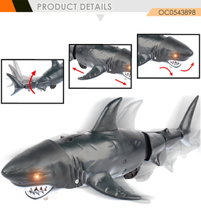 Nhựa động vật biển 2.4 Gam điều khiển từ xa bơi mô phỏng robot cá đồ chơi mini động vật RC mô phỏng cá mập cho trẻ em bán buôn - Product Image 3