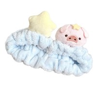 Serre-tête unisexe en peluche motif animal de dessin animé mignon, fait main, style doux et élégant, pour coiffures à couronne haute, Yiwu