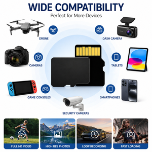 <span class=keywords><strong>Carte</strong></span> mémoire TF personnalisée avec logo, 256 Go, 128 Go, 64 Go, 32 Go, haute capacité pour téléphone, appareil photo, tablette - Product Image 3