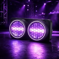 Projecteur LED matriciel rétro 120W blanc chaud avec contrôle DMX512 et activation sonore IP33 pour DJ, stroboscope et wash