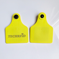 Longue portée 860-960MHz RFID UHF TPU étiquette d'oreille étiquette d'oreille Animal pour bétail chèvre mouton suivi cartes de contrôle d'accès