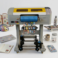 Impresora UV DTF de rollo a rollo de 12 pulgadas A3 (30 cm) fácil de operar, impresora de pegatinas transparentes UV, impresora UV DTF A3 con cabezal EPSON DX7