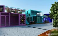 Contenedor Móvil de 20 pies para Cafetería, Estilo Kiosco Prefabricado de Madera con Panel Sándwich y Material de Acero, Venta de Casa Pequeña