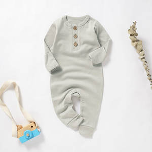 Jumpsuit bayi katun organik lembut alami dari 20 buah Jumpsuit 100% Romper katun organik bayi - Product Image 6