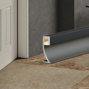 <span class=keywords><strong>Plinthe</strong></span> Fabricant Installation pratique Câblage caché Moderne en alliage d'aluminium Résistant à l'eau Plinthes Lumières Fond - Product Image 5