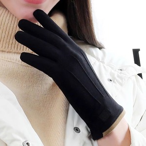 Damen <span class=keywords><strong>Der</strong></span> Fleece Touchscreen Winterhandschuhe Fleece-gefütterte Winddichte Warme Outdoor-Fahr- und Fahrradhandschuhe Thermische Handschuhe - Product Image 3