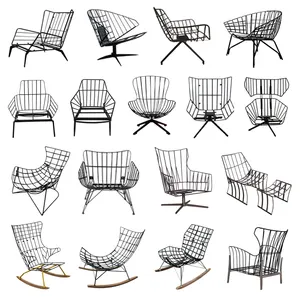 VT-03.917 WELLTOP New Arrivals Furniture Hardware Sofa Chair Iron Frame Furniture Frames Leisure Chair Metal Frame Furniture