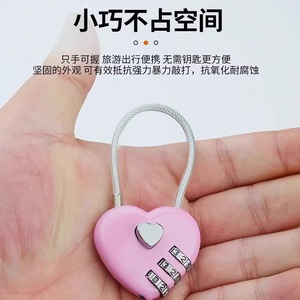 Candado de Combinación de Alambre de Acero Leves, Aleación de Zinc, Barra de Bloqueo de 3 mm, para Casillero de Gimnasio, Casco de Bicicleta, Mochila, Candado Pequeño - Product Image 4