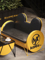 Ensemble table et chaises style industriel rétro en forme de baril, mobilier de bar en métal pour pub, café, restaurant, bar à domicile, usine OEM ODM