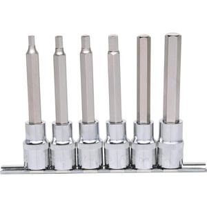 KS TOOLS 1/2 "CHROMEplus Jeu de douilles hexagonales, 6 pièces 5-12mm,long - Product Image 2