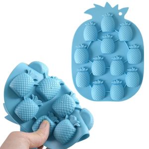 Molde de silicona para hielo con forma de piña, reutilizable y fácil de limpiar, ahorra espacio en el congelador para whisky, cócteles y bebidas frías - Product Image 4