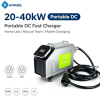 Chargeur rapide portable DC 7 kW pour véhicules électriques, station de charge d'urgence mobile, CCS, GBT, CHAdeMO en option pour véhicules électriques domestiques