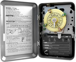 Minuteur mécanique T104 12 heures ON/OFF, contrôle de pompe de <span class=keywords><strong>piscine</strong></span> alimenté par prise - Product Image 2