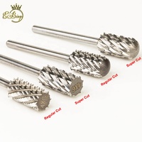 3/32 "Super Cut 5.35/6.6mm main gauche et droite petit grand baril lisse haut rond professionnel 4XC forets à ongles carbure