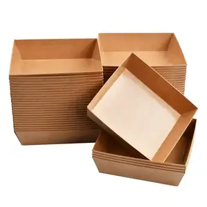 Customized Eco Earth Customized Printed Paper Cupcake Toast Puffs Donut Biscuits Packaging Box Takeout Bakery Box