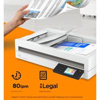 Scanner de documents professionnel USB blanc ScanJet Pro N4600 A4 40ppm/80ipm/1200dpi avec écran tactile de 2,8 pouces en stock Garantie 1 an