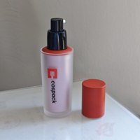 Bouteille de pompe sans air de luxe cosmétique 30ml Bouteille de sérum sans air de haute qualité Bouteille de forme ronde