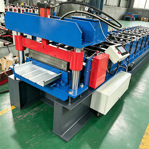 Hochrippen-Stehfalz-Dachprofiliermaschine mit Austauschbaren Walzen, <span class=keywords><strong>Kalzip</strong></span> Typ YX65-430 Al-Mg-Mn Dachplatten-Formmaschine - Product Image 6