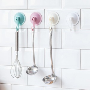 Suction Cup Hook Nordic Blue Beige <b>Pink</b> Green White Modern No <b>Drill</b> Wall Mount Bathroom Kitchen Doorway Robe Hook - Product Image 3