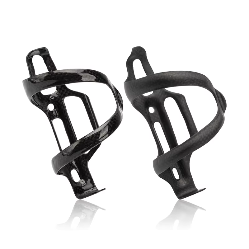 Riderace 1pc Bicycle Water Bottle Cage Durable Lightweight Carbon Fiber Road Bike Kettle Holder Outdoor Cycling Bottle Bracket
