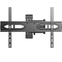 Braket TV Artikulasi Baja Canai Dingin VESA 400*400mm, Dapat Diputar 180 Derajat, Dapat Dimiringkan, dan Dapat Digeser, untuk Pemasangan di Dinding
