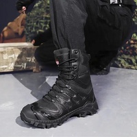 BAEWOON TB23 Nouvelles bottes tactiques pour homme, randonnée en plein air, alpinisme, résistantes à l'usure, hautes, antidérapantes, bottes d'entraînement dans le désert