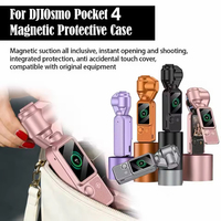 Funda Protectora Magnética de Plástico Premium con Protección de Pantalla y Lente, Anti-Caídas, para DJI OSMO Pocket 4